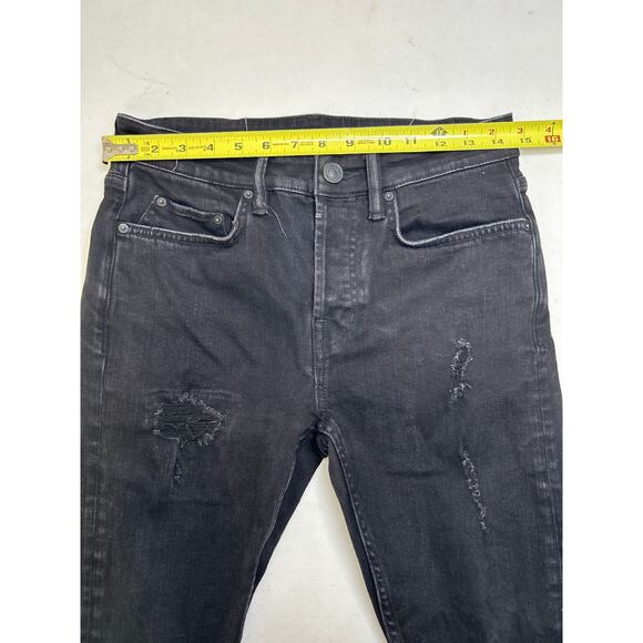 ALLSAINTS CIGARETTE SKINNY JEANS, WASHED BLACK cropped ankle size 28 - Picture 6 of 9